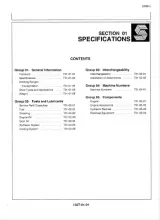 1986–2003 Hitachi EX60 - EX60L - EX60LC Excavator Service Manual (P/N 132T-01-01) – preview page 1