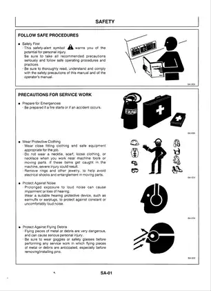 Hitachi EX60-3 excavator manual Preview image 3