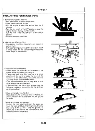 Hitachi EX60-3 excavator manual Preview image 4
