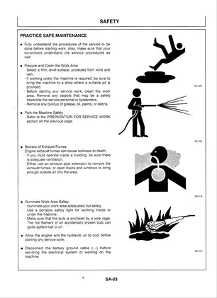 Hitachi EX60-3 excavator manual Preview image 5