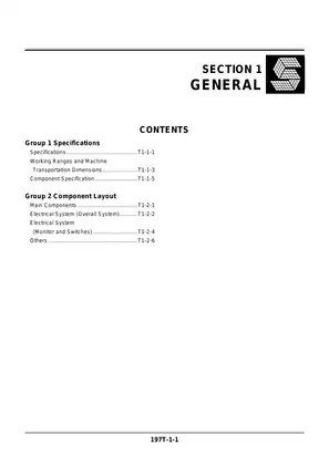 Hitachi EX75UR-5 Technical and Operational Manual Preview image 4