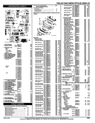 2004-2010 Volvo S40 parts manual Preview image 2