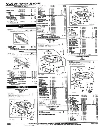 2004-2010 Volvo S40 parts manual Preview image 3