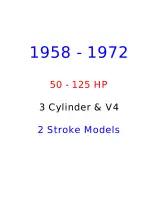 Johnson 50HP, 60HP, 75HP, 80HP, 90HP, 100HP, 115HP, 125HP Evinrude Outboard Motor 1958–1972 Service Manual (P/N J005721) – preview page 1