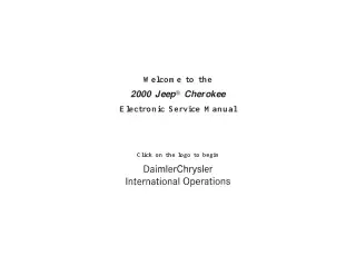 Preview: 2000 Jeep Cherokee XJ Factory Service Manual OEM (PN 07353900)