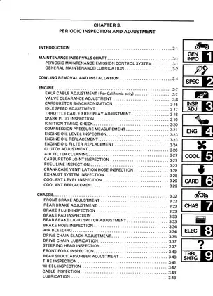 1990 Yamaha FZR400 service manual Preview image 2