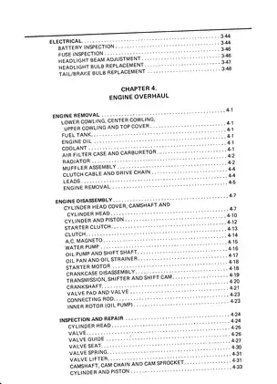 1990 Yamaha FZR400 service manual Preview image 3