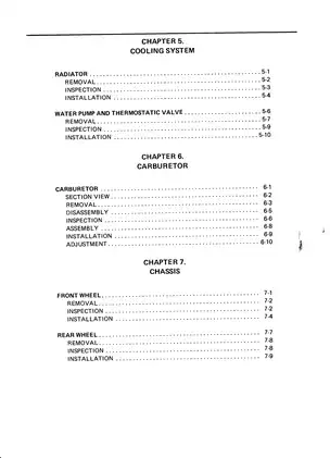 1990 Yamaha FZR400 service manual Preview image 5