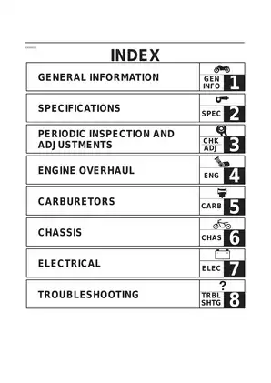 Yamaha XJR1300 Motorcycle Repair Manual - Comprehensive Service Guide Preview image 5