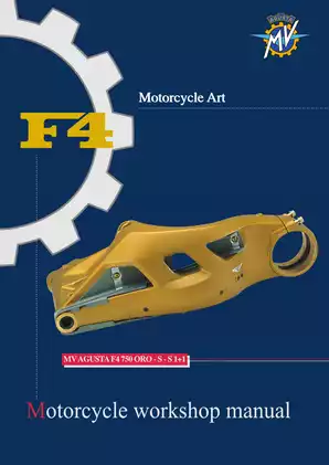 2003 MV Agusta F4 750 workshop manual