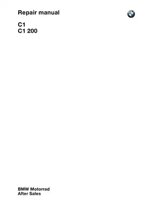 BMW C1 and C1 200 Repair Manual - Comprehensive Digital Guide