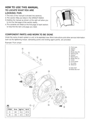 SUZUKI GSF600S/GSF600 Motorcycle Service Manual (2000 Model) Preview image 3