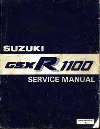 Suzuki GSX-R1100 Service and Repair Manual (1987 Model)