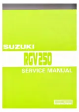 1989–1996 Suzuki RGV250 K/L/M/N/P/R/S/T Service Manual (P/N 99500-12077-01E) – preview page 1