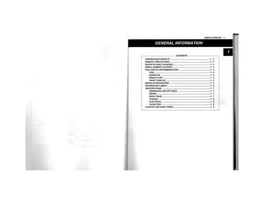 Comprehensive Service Manual for Suzuki RV125 (2003-2006 Models) Preview image 3