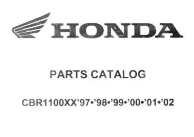 1997–2002 Honda CBR1100XX Super Blackbird Parts Catalog (P/N 06405-MT-003 / 06405-MT-0055)