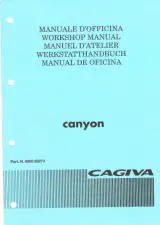 1997 Cagiva Canyon M1 Workshop Manual (P/N 8000 88273) – preview page 1