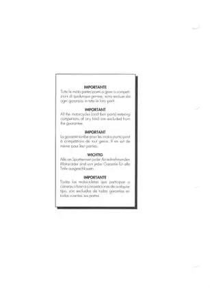 CAGIVA Motorcycle Workshop Manual (Part No. 8000 88273) Preview image 4