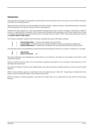 JCB 1CX Backhoe Loader Complete Service Manual Preview image 2