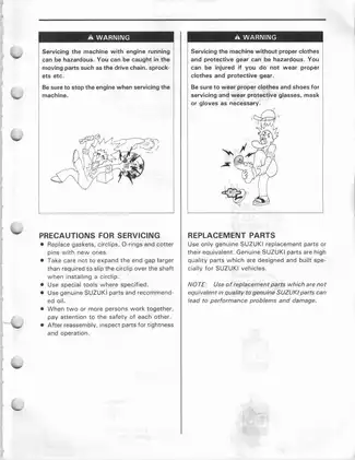 Suzuki RM250 Service Manual (1999-2002) - Comprehensive Maintenance & Repair Guide Preview image 5