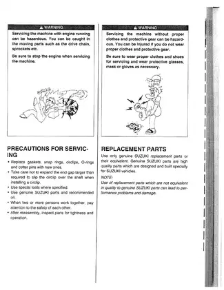 2005-2007 Suzuki RMZ450 service manual Preview image 4