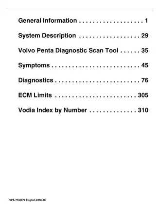 Volvo Penta 4.3L, 4.3GL, 4.3GXI, 4.3OSI engine workshop manual Preview image 3