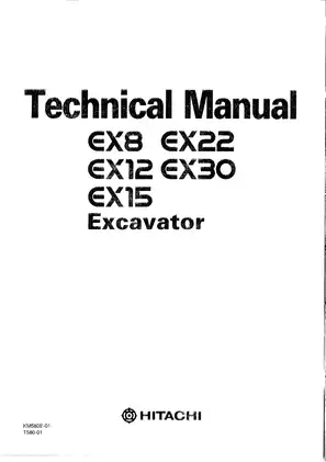 Comprehensive Excavator Technical Manual for Models KM580E-01 and T580-01