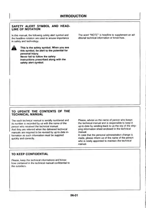 Hitachi EX8, EX12, EX15, EX22, EX30 excavator technical manual Preview image 2