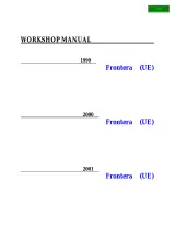 1999–2001 Isuzu Holden Opel Frontera Factory Workshop Manual (PN RV99_02–01.E) – preview page 2