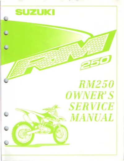 Preview: 1996–2002 Suzuki RM250 Owner´s Service Manual (P/N C4085-91017)