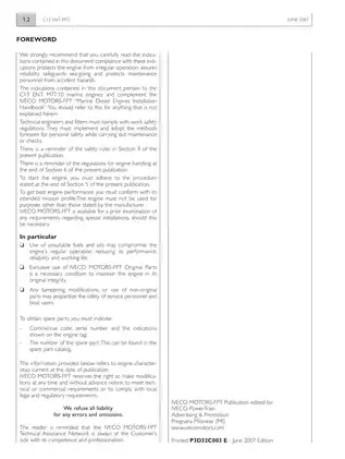 2007-2013 Iveco C13 ENT M77 marine engine technical and repair manual Preview image 2