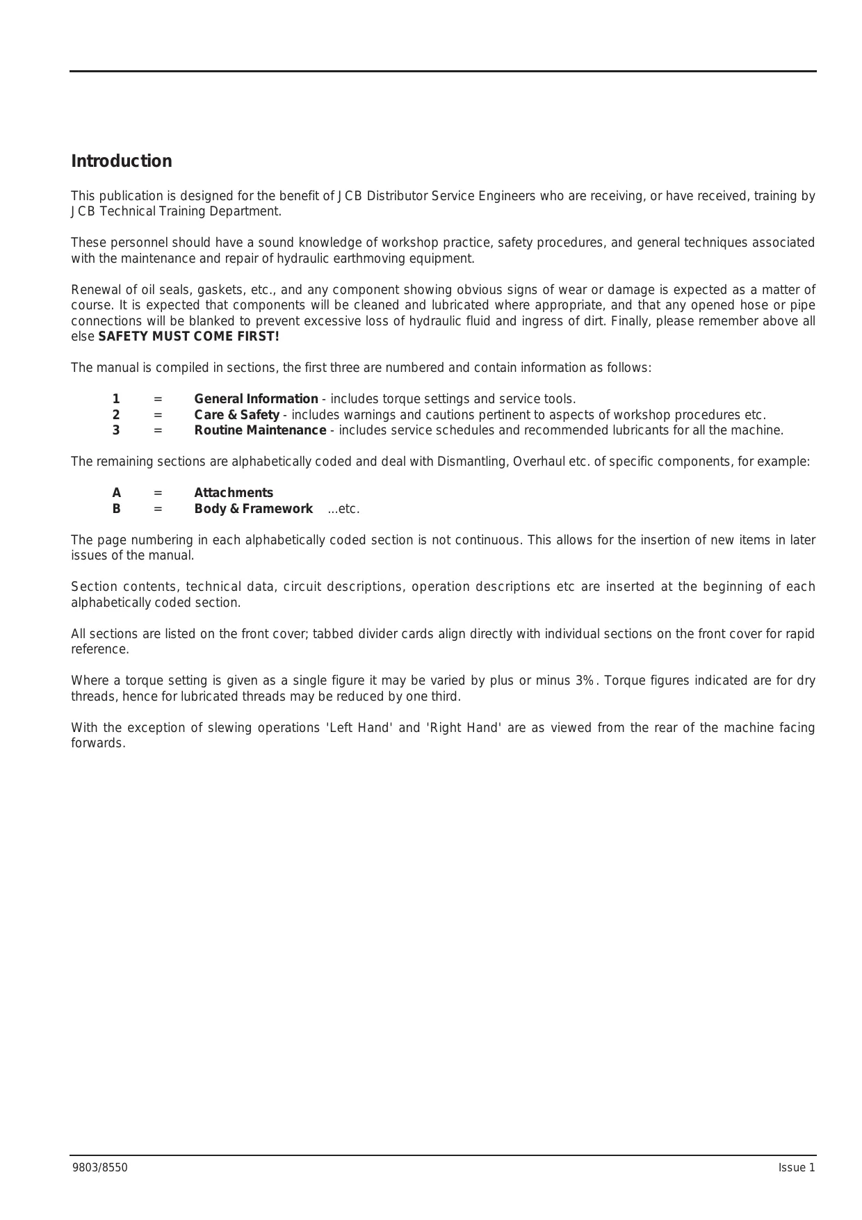 JCB 1CX 208S Backhoe Loader repair manual Preview image 2