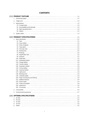 Sharp SF 2040/SF -D23/SF-DM11 copier service manual Preview image 2