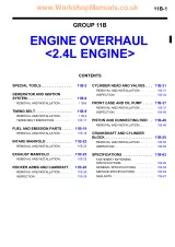 2000–2002 Mitsubishi Eclipse / Eclipse Spider Service Manual – preview page 3