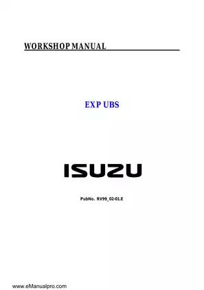 Comprehensive Service Manual for Isuzu 6VE1 and 4JX1 Models (1998-2002)