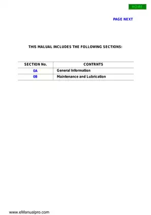 1998-1999 Isuzu Trooper workshop manual Preview image 3