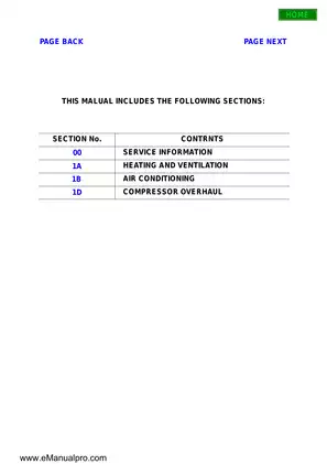 1998-1999 Isuzu Trooper workshop manual Preview image 4