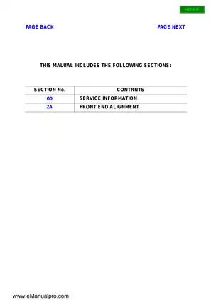 Comprehensive Service Manual for Isuzu 6VE1 and 4JX1 Models (1998-2002) Preview image 5