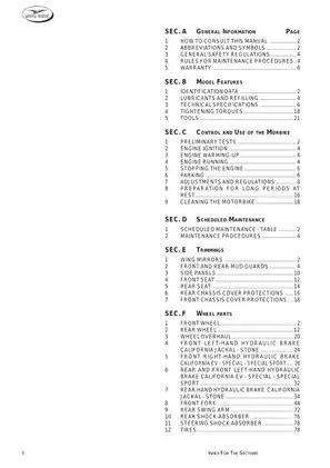 1997-2001 Moto Guzzi California EV Special Sport Jacal Stone workshop manual Preview image 4