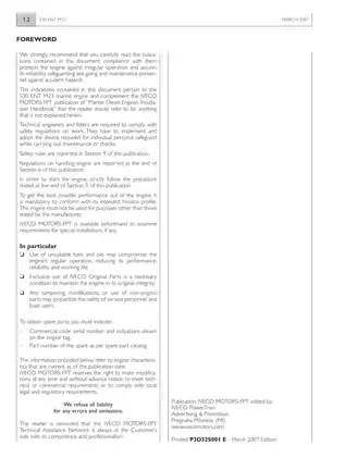 IVECO S30 ENT M23 Engine Technical Manual - 2007 Edition Preview image 2