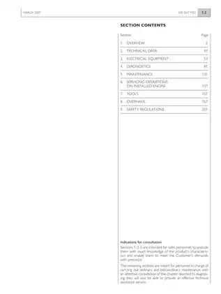IVECO S30 ENT M23 Engine Technical Manual - 2007 Edition Preview image 3