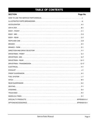 2006-2010 E-Z-GO ST 4X4 Gas service parts manual Preview image 5