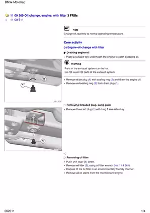 BMW Motorbike Oil Change Manual - Comprehensive Guide to Engine Maintenance