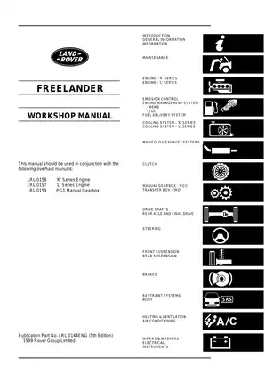 1997-2000 Land Rover Freelander workshop manual Preview image 4