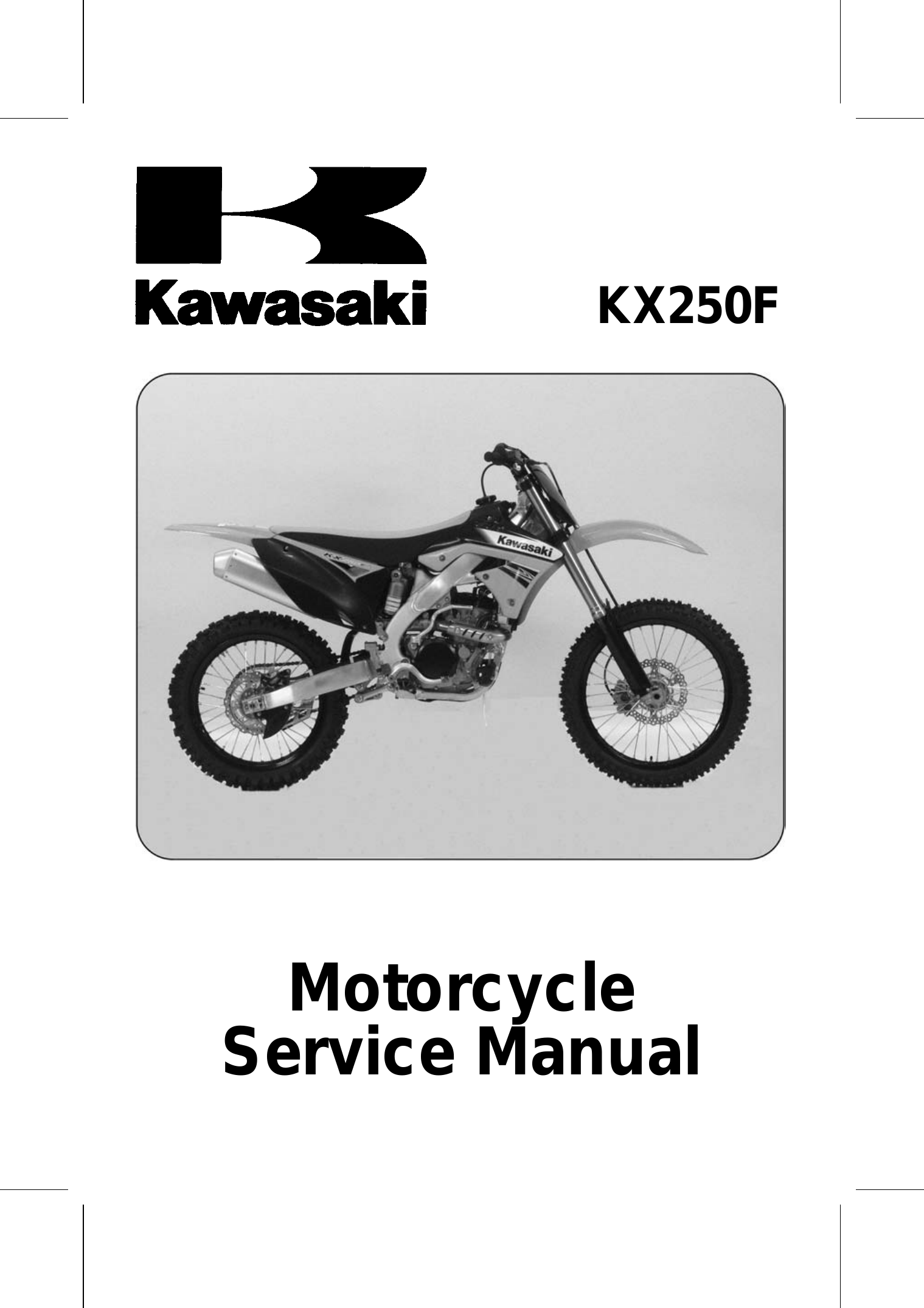 2011-2012 Kawasaki KX250F, KX250YB, KX250YC manual Preview image 6