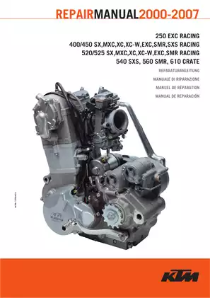 KTM 250-610 Racing Repair Manual (2000-2007)