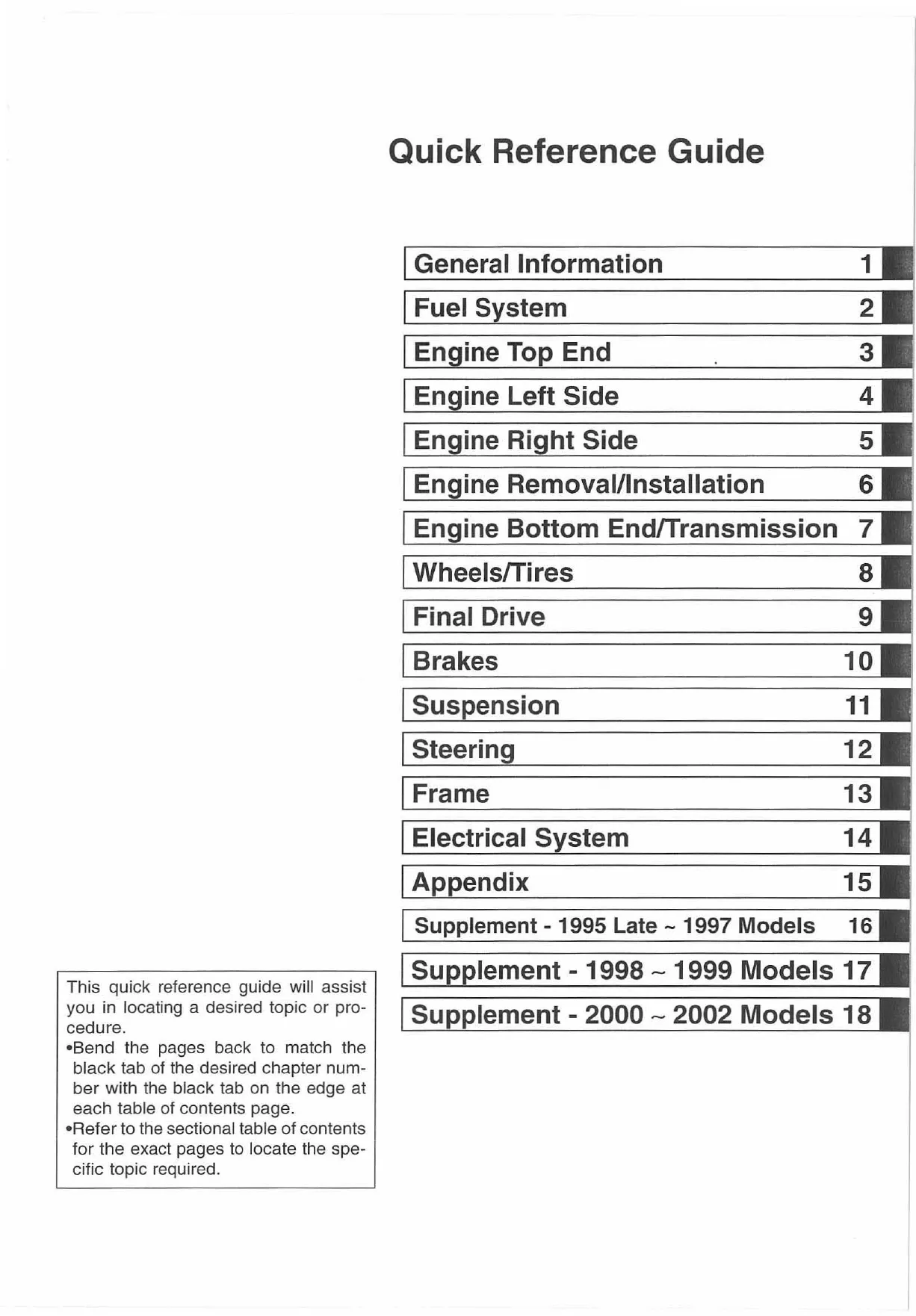Kawasaki KLF220 Bayou ATV Service Manual (1995-2002) - Complete Repair and Maintenance Guide Preview image 2