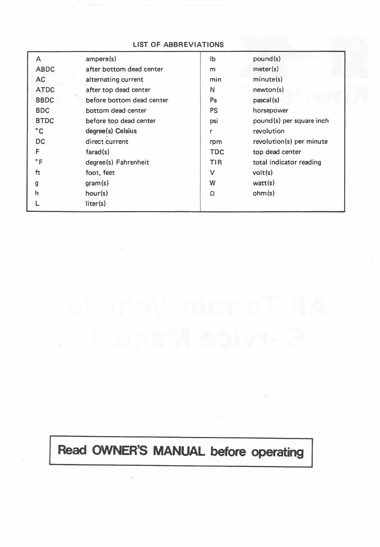 Kawasaki KLF220 Bayou ATV Service Manual (1995-2002) - Complete Repair and Maintenance Guide Preview image 3