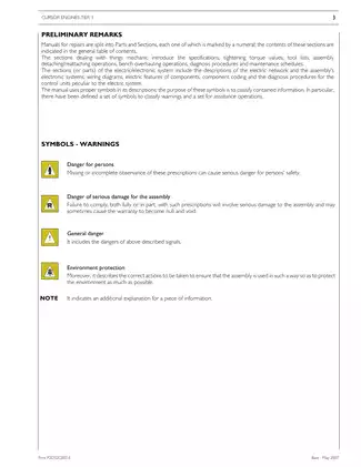 FPT Cursor Engines Tier 3 Technical Manual for F3A Series manual page 5 preview Iveco FPT Cursor Engines Tier 3 Technical Manual for F3A Series manual preview page 5 - thumbnail
