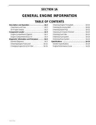 2003 Daewoo Matiz shop manual Preview image 1